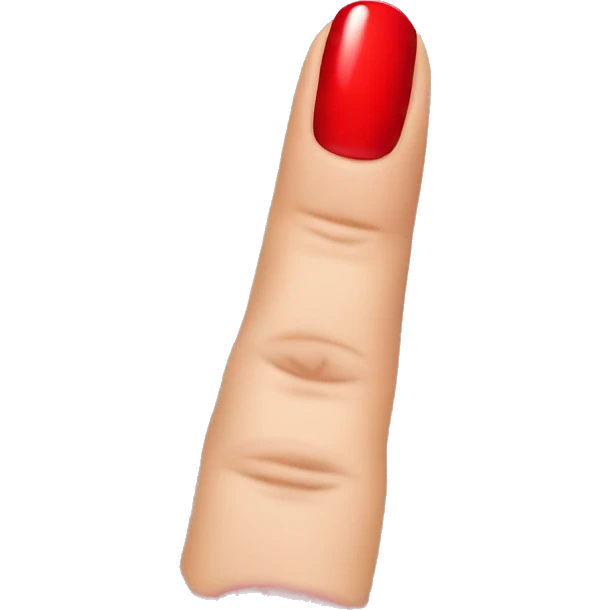 Red nail emoji