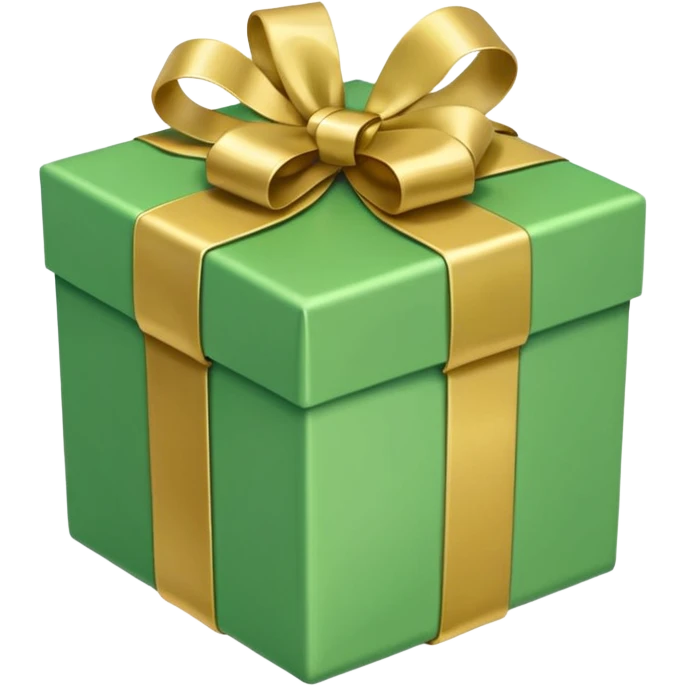 make present box in light green color  emoji