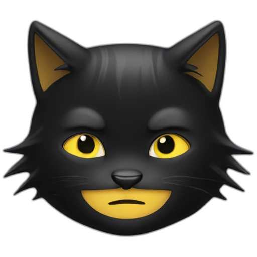 Chat noir emoji