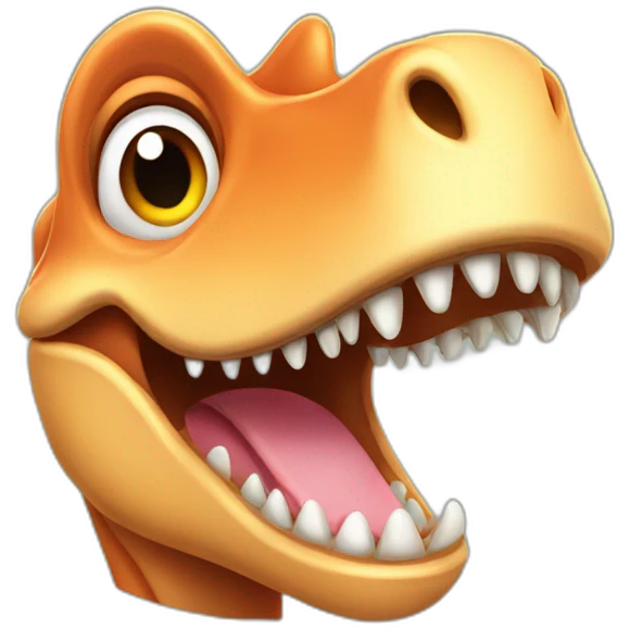 happy animal dino emoji