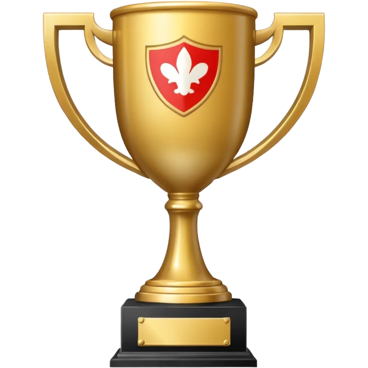 A trophy for Monaco champions emoji
