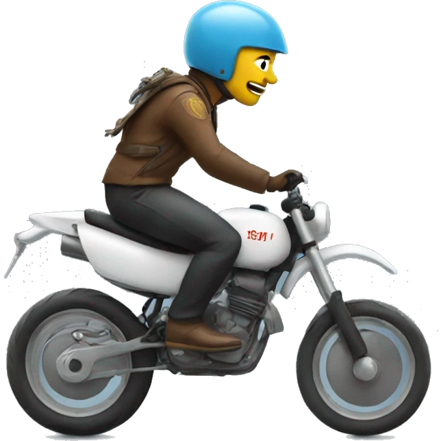 bire rider going fast emoji
