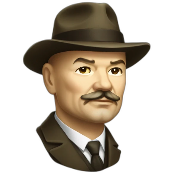 Vladimir lenin chapeau emoji