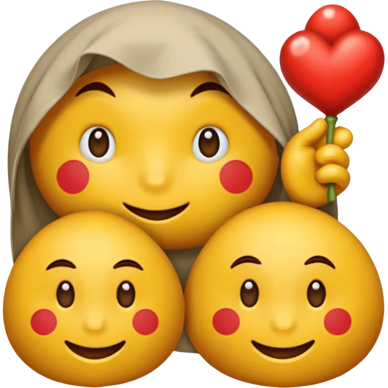 Огненное красное сердце emoji