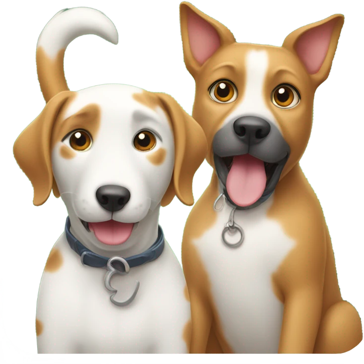 Dog and cat emoji