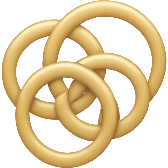 3 rings together emoji