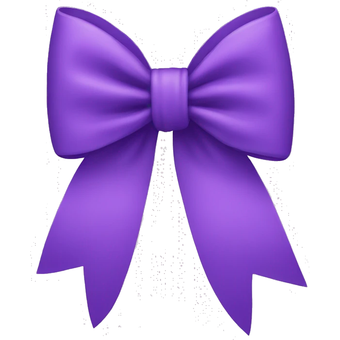 Purple bow emoji