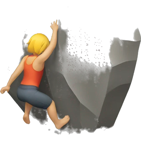 indoor bouldering emoji