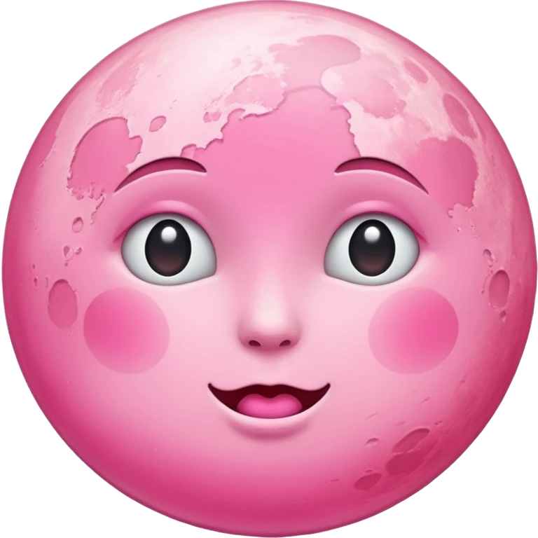 pink moon emoji