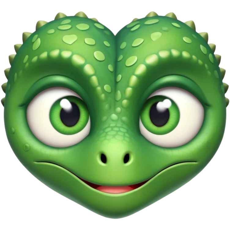 dinosaur eyes hearts emoji