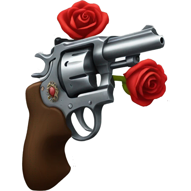 Red rose revolver emoji