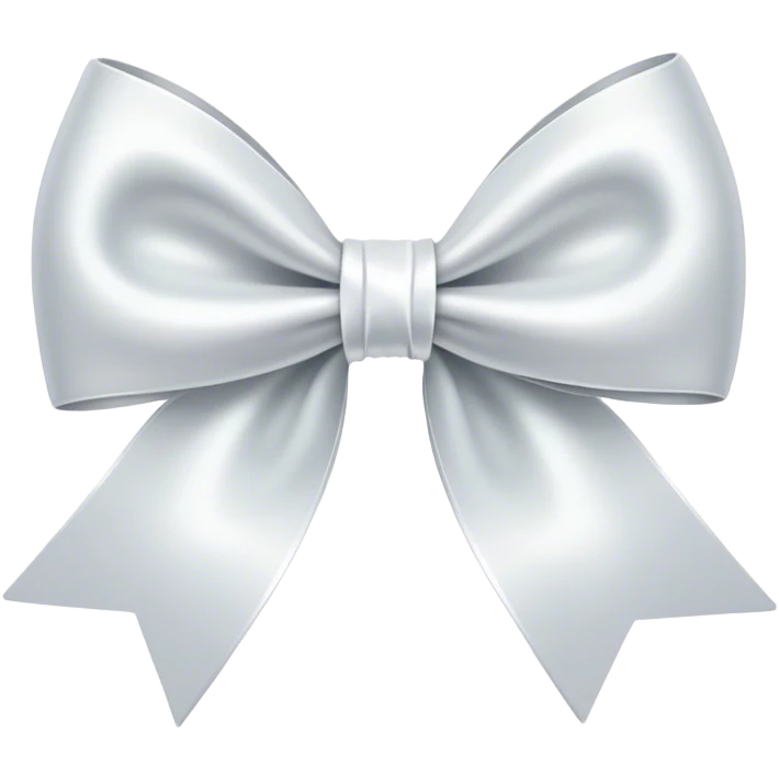 white satin bow emoji