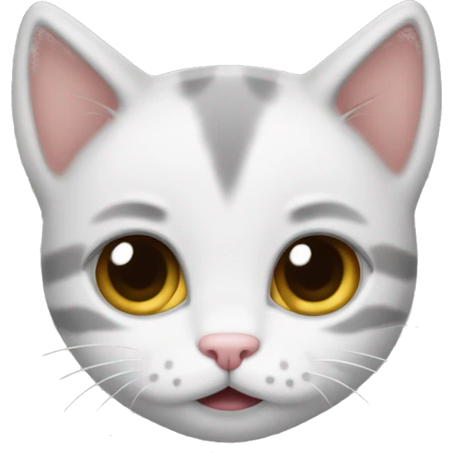 Kitten with happy sad eyes  emoji
