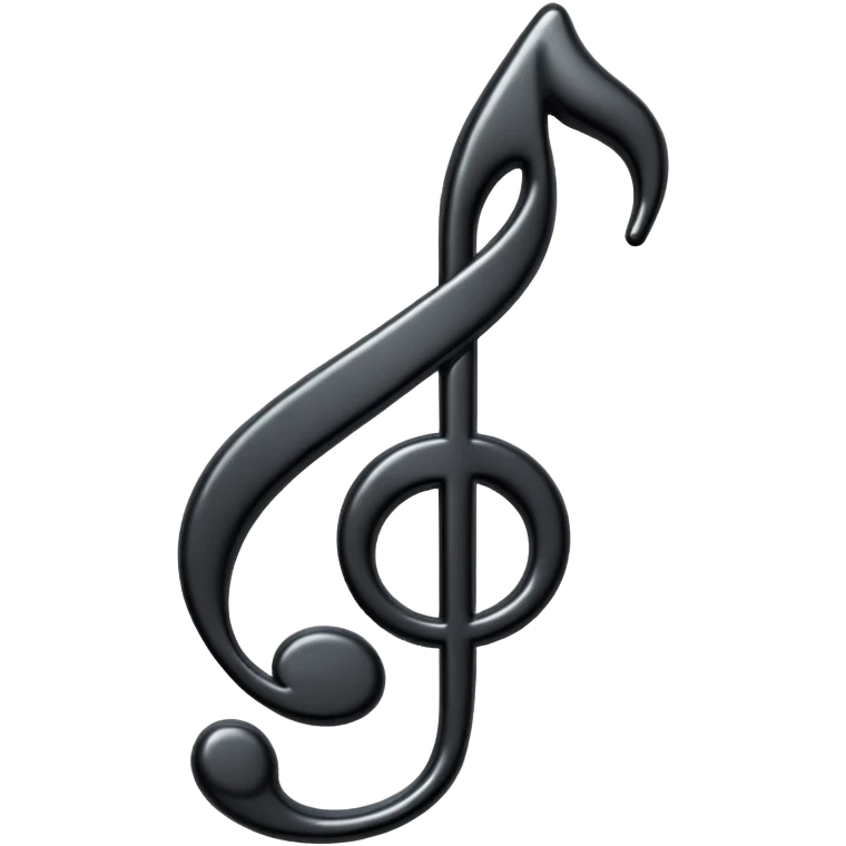 black music note emoji