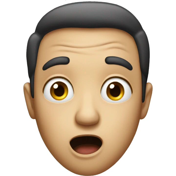 Crazy surprised emoji