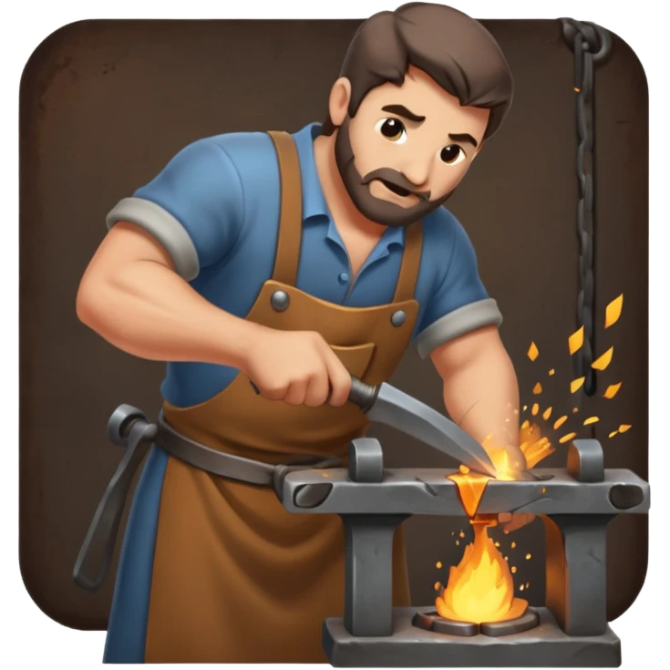 зобрази процес кування  emoji