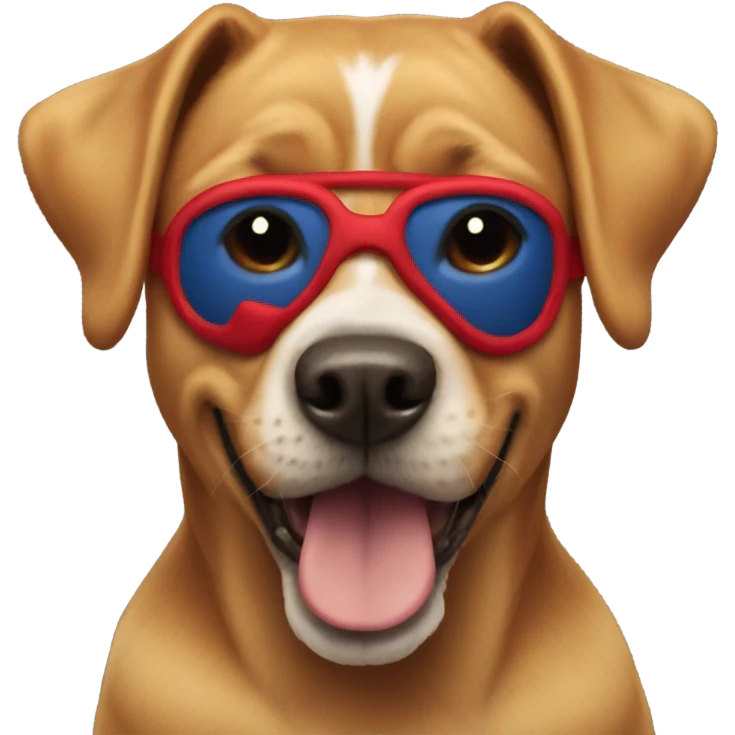 DOG in SPIDER MAN mask emoji