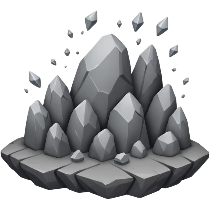 falling rocks emoji