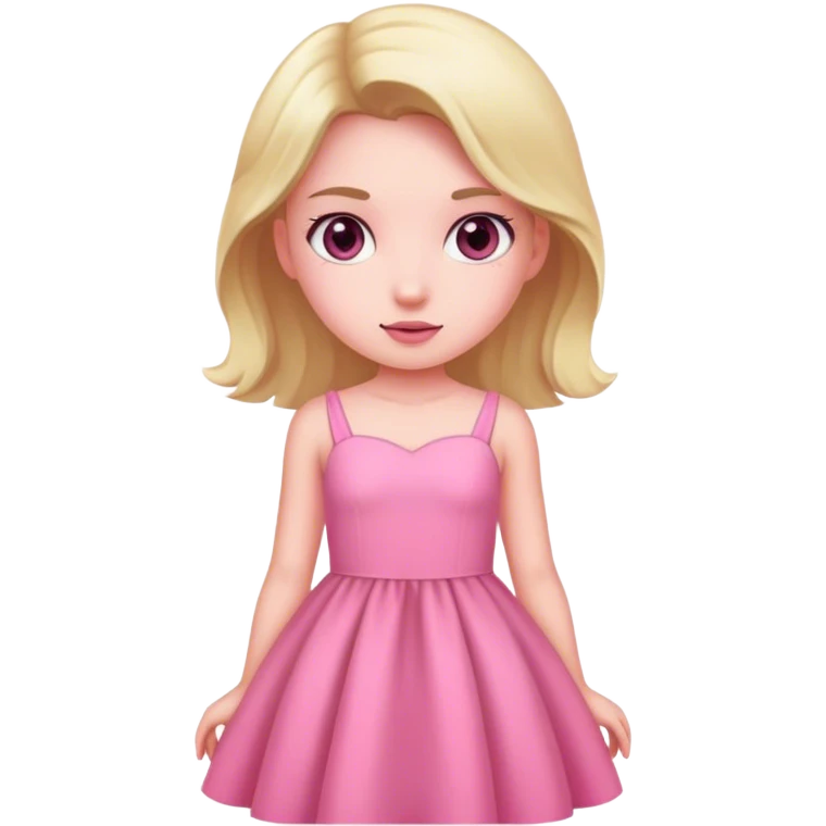 Girl with pink dress emoji