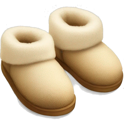 Fuzzy Ugg slippers emoji