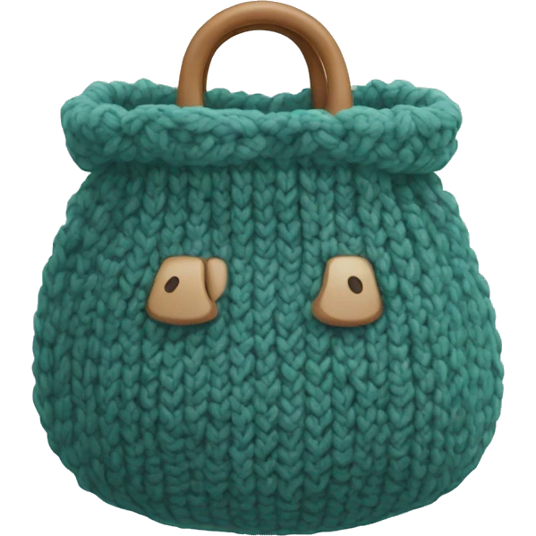 Knit bag emoji