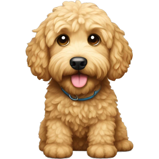 Mini golden doodle emoji