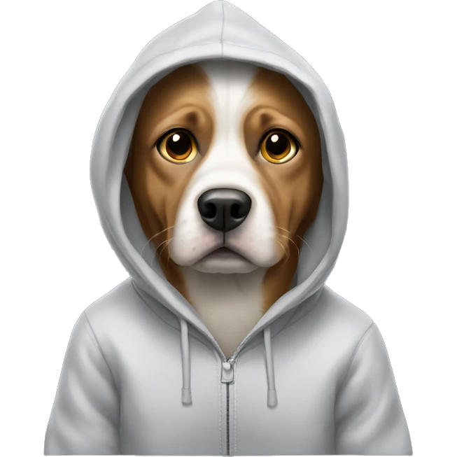 Dog with a hoodie  emoji