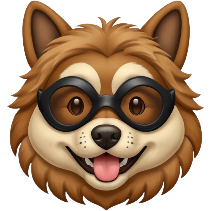 Dog wearing a mask  emoji