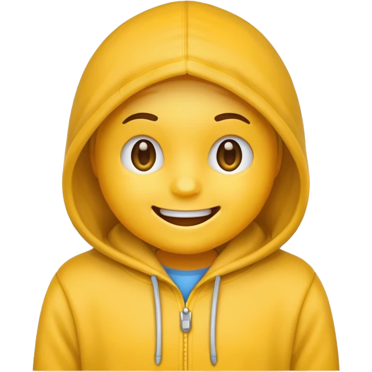 Emoji wearing hoodie emoji