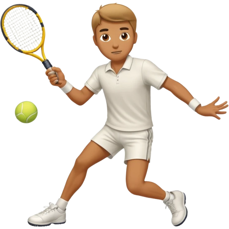 tennis player (men) hit the ball  emoji