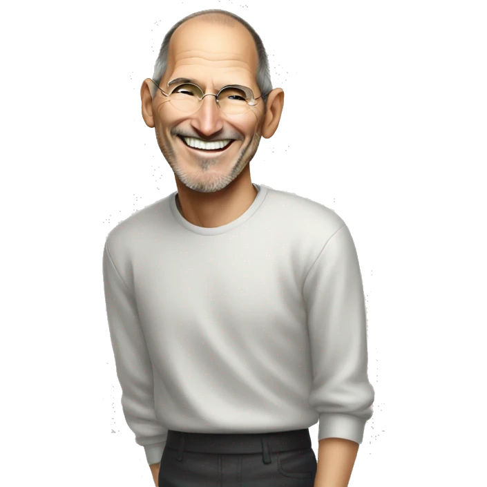Steve jobs laughing emoji
