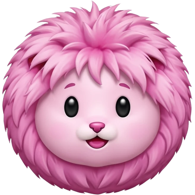 pink fur ball emoji