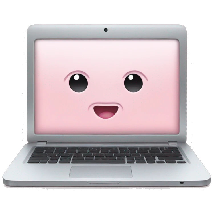 Soft Pink laptop 🩷 emoji