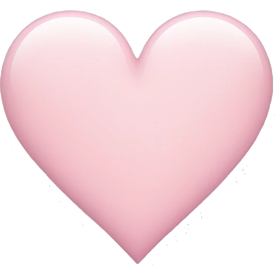 Light pink heart  emoji
