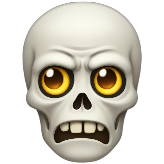 Angry skelwton emoji