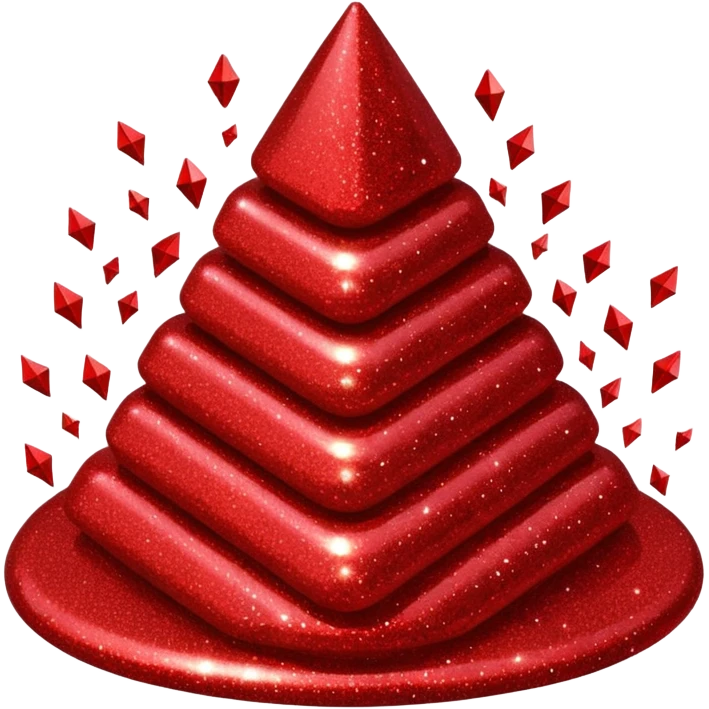 red glitter sleep Zzz emoji