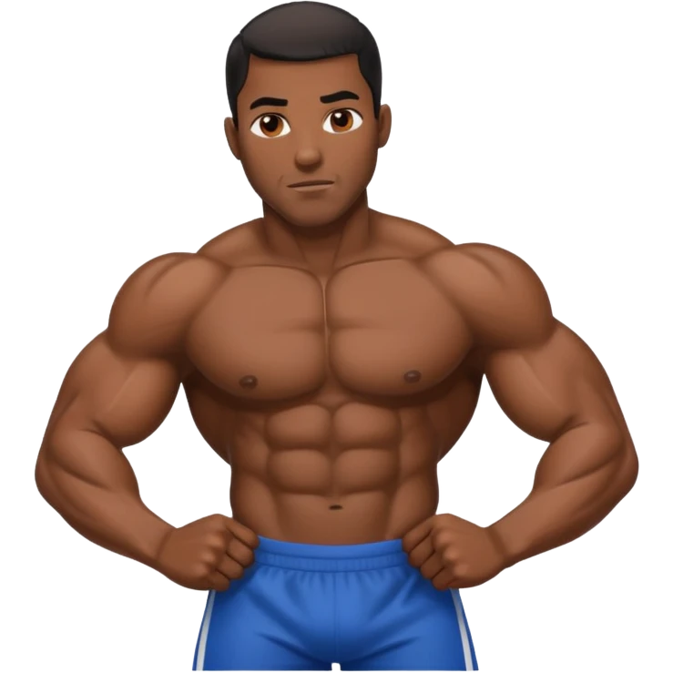 Naked black man emoji