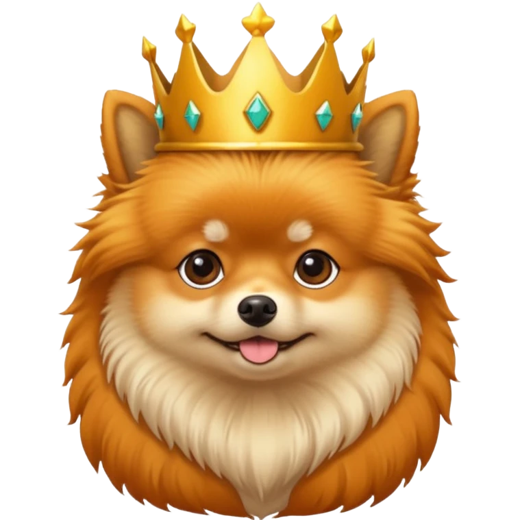 lulu pomeranian crown emoji