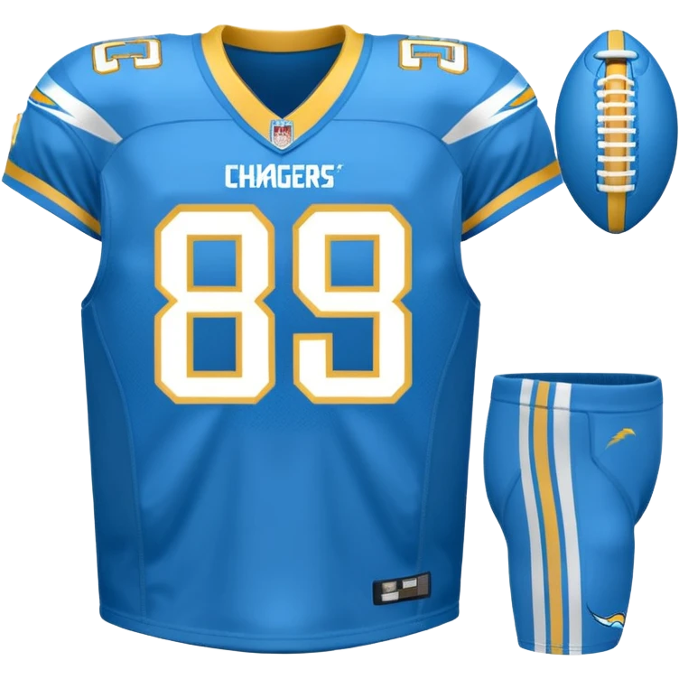Los Angeles Chargers uniform  emoji