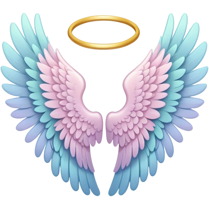 cute pastel angel wing emoji