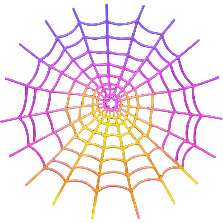 neon cobweb emoji