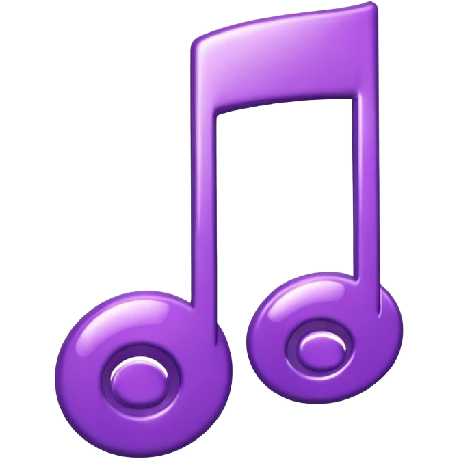 music note purple emoji