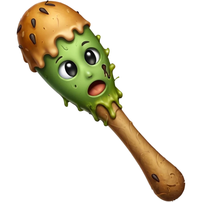 Rotten flesh drumstick emoji
