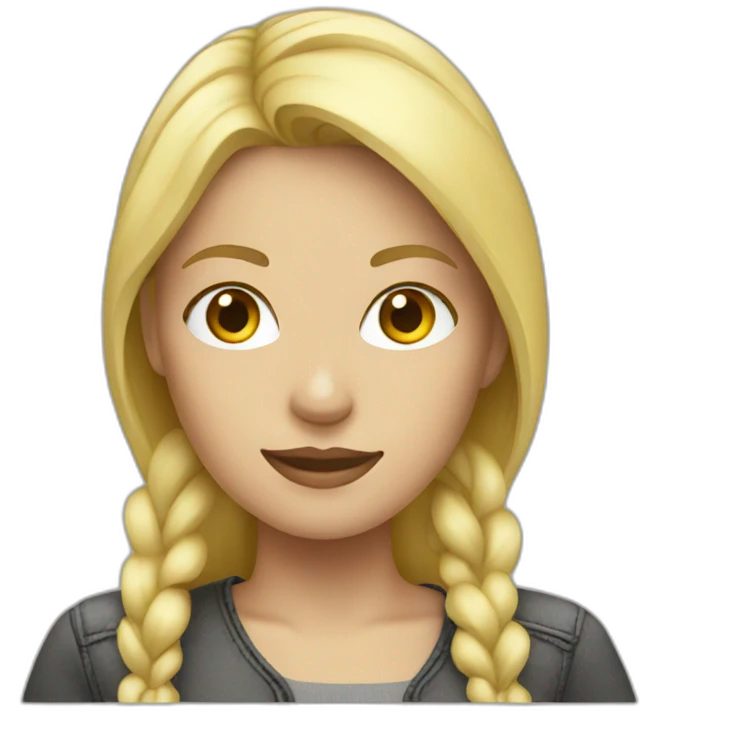 female photographer with blonde hair emoji