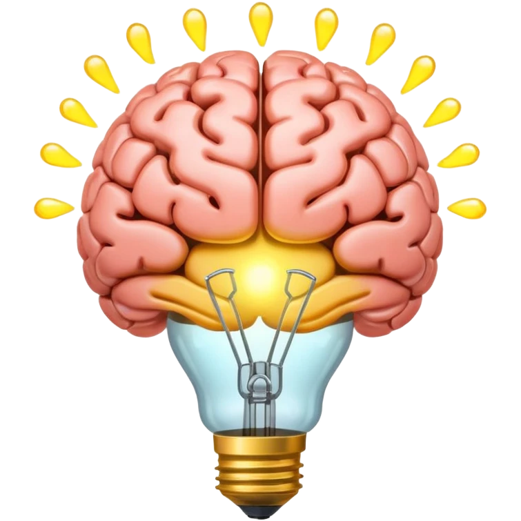 brain with a lightbulb emoji