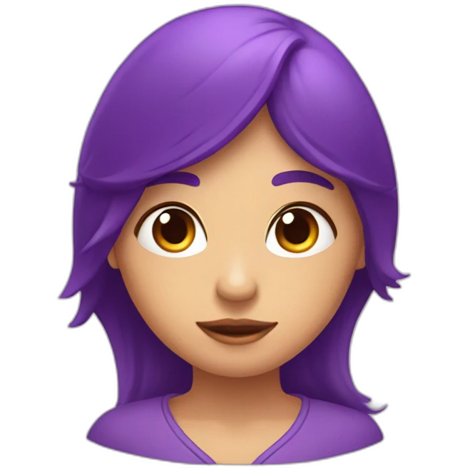 Corazón morado con una curita emoji