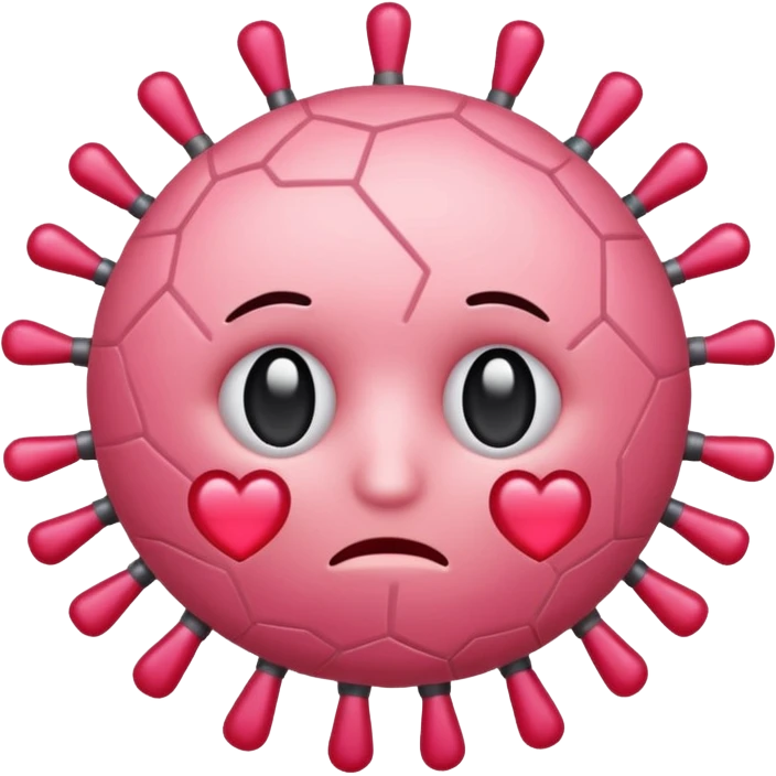 Virus rosita eliminado y triste emoji