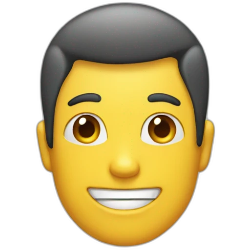 Sticker which says hi text on it emoji