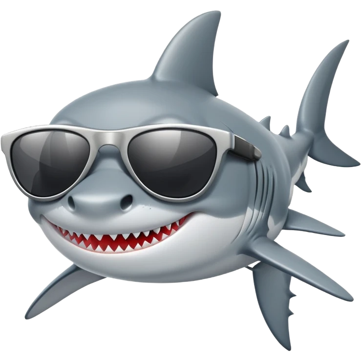Shark with Sunglasses  emoji