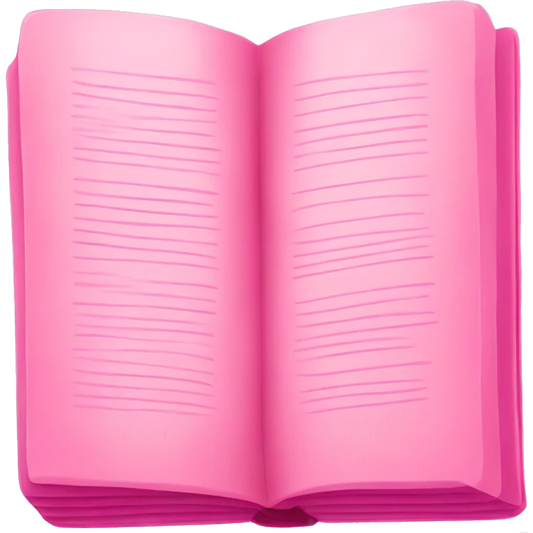 Pink book emoji